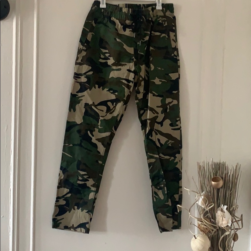Stretchy waste with strings army pants
